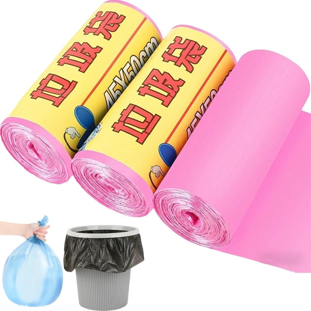 Lttoisl Durable Plastic Trash Bags for Household Waste Disposal, 13 Gallon Tall Kitchen Garbage Bags, Assorted Colors, Heavy Duty Refuse Liners