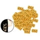 thumbnail image 4 of Anillos de trenza de pelo de mujer a granel Shamjiam 100 piezas Oro, 4 of 9