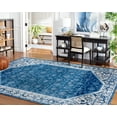 thumbnail image 3 of SAFAVIEH Brentwood Theobald Oriental Area Rug, Ivory/Navy, 5'3" x 7'6", 3 of 12