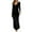 Black, variant on Oksale Womens Velvet Dresses Sexy Wrap Deep V Neck Dress Slim Fit Full Length Dresses Elegant Long Sleeve Dress for Evening Party Black M