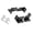 T type, variant on Carbon Steel Roof Rack Hardware, Tie-Down Loop Bracket Set with Slotted Clips for Cargo Mounting Setup Work Tasks