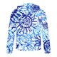 thumbnail image 5 of Sudadera informal con capucha y estampado de teñido anudado y media cremallera para hombre Pompotops  oipoqjl52194, 5 of 5