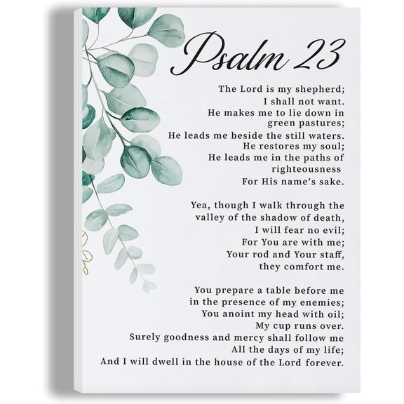 Hieng Framed Christian Bible Scripture Wall Art Set of 3, Flower Marke Pictures Wall Decor Inspirational Paintings Religious Verses Canvas Prints, Artwork for Christian Women & Teen Girls 16x24 in