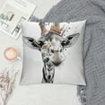 thumbnail image 2 of Orinice Giraffe Crown Graphic Decorative Throw Pillow Cover for Home Couch Living Room Bed Sofa 22x22in, 2 of 5