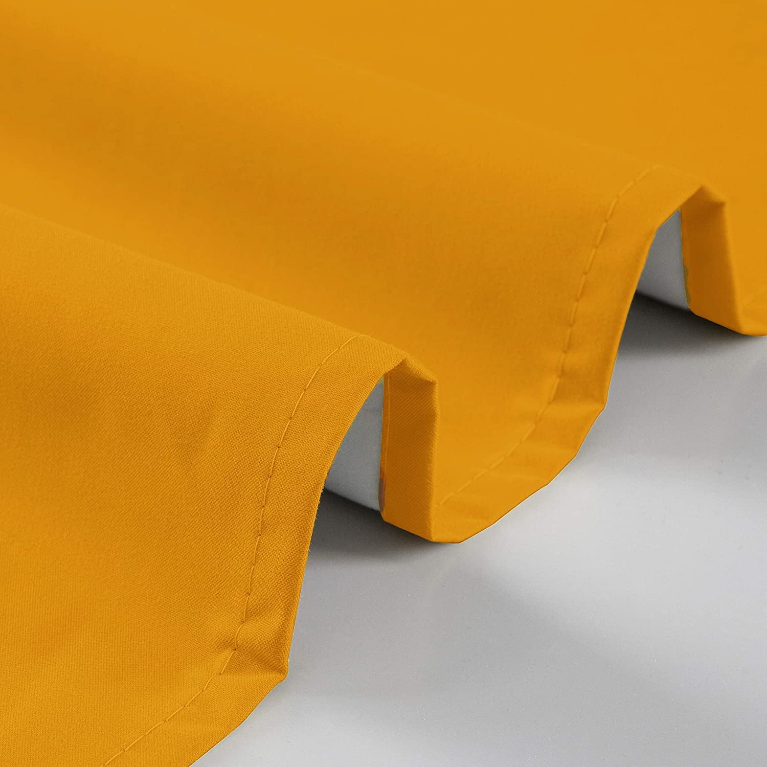Short Window Curtains Tiers for Kitchen - Insulated 100% Blackout Curtains 36 inch Length for Bathroom Basement Window, Orange