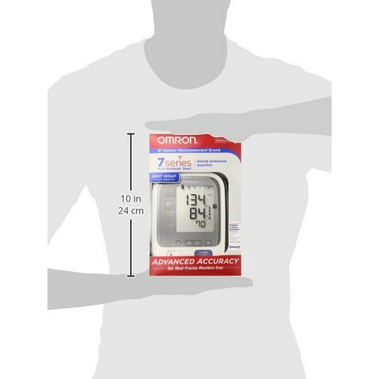 Omron 7 Series Wireless Upper Arm Blood Pressure Monitor with Cuff that  fits Standard and Large Arms BP761 with Bluetooth Smart Connectivity 