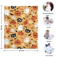 thumbnail image 4 of Cute Halloween Icons Pattern Blanket,Comfortable Soft Flannel Throw Blanket,All Season,Warm Lightweight Blankets for Sofa Bed Couch Living Room Chair,30"x40", 4 of 4