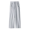 thumbnail image 3 of SNKSDGM Women's Plus Womens Dress Pants Petite Length Womens Sweatpants Tall Women's Casual Sweatpants Relaxed Fit Baggy Clothes High Waist Drawstring Waist with Pockets Loose Cargo Joggers Pants, 3 of 3