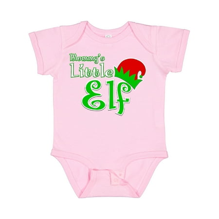 

Inktastic Mommy s Little Elf Boys or Girls Baby Bodysuit