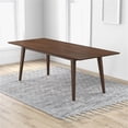 thumbnail image 2 of Verona Modern Furniture Style Solid Wood Walnut 86" Rectangular Dining Table, 2 of 6