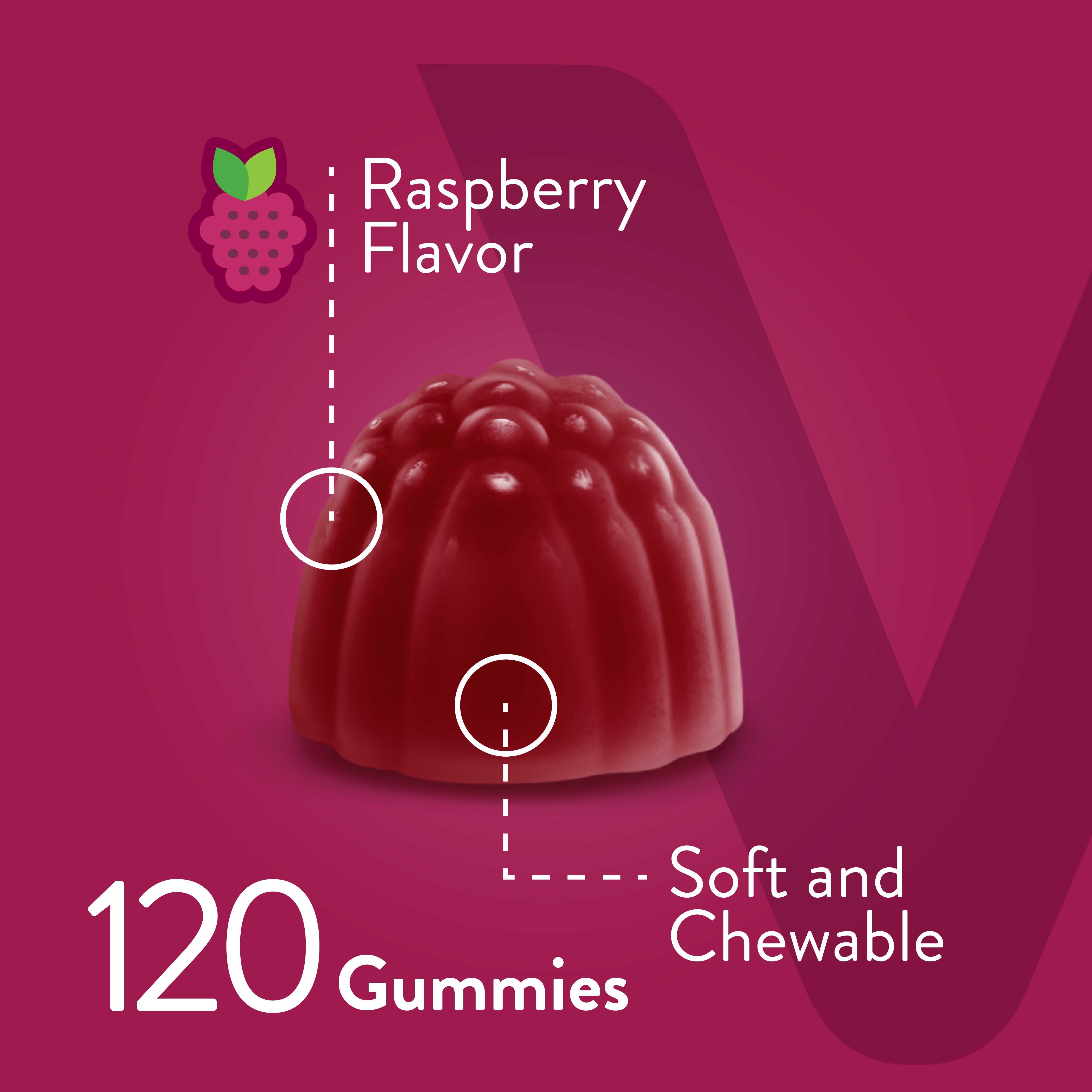 VITEEY Collagen and Biotin Gummies, Hair Skin and Nails, Raspberry Flavor, 60 Count, 2 Pack