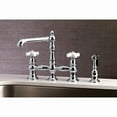thumbnail image 4 of Kingston Brass Bridge Kitchen Faucets With Polished Chrome KS7271PXBS, 4 of 9