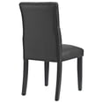 thumbnail image 5 of Maklaine Contemporary 21" Vinyl Dining Chair in Black (Set of 2), 5 of 5