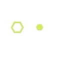 thumbnail image 1 of Agiferg Gorgeous Hexagons Quilt Sewing Template, 1 of 3