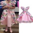 thumbnail image 4 of Flower Girl Dress for Wedding Birthday Pageant Tea Party Ruffles Layered Gown Dress, 4 of 9