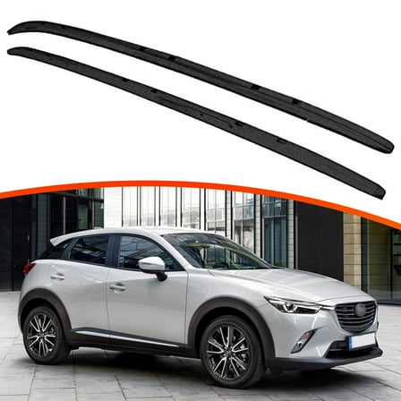 Roof Rack Cross Bars for Mazda CX-3 CX3 2016-2020 | 2Pcs Black Aluminum No-Drill Rooftop Cargo Crossbars | Easy Installation Universal Carrier for SUV Family Travel