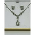thumbnail image 2 of Charter Club Silver Tone Crystal Pendant "Y" Necklace & Earring Set $27, 2 of 3