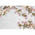 thumbnail image 4 of IDEA4WALL 6pcs Chinese Floral Pink Peach Blossom Peel and Stick Wall Murals for Home Decoration - 100"x144", 4 of 5
