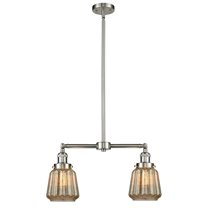 Innovations Lighting 209 Chatham Chatham 2 Light 21" Wide Linear Chandelier - Brushed