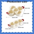 thumbnail image 3 of Food Storage Container 2 Tier Divided Serving Platter with Handle Stackable Multifunctional Vegetable Tray with Drain Basket Multifunctional Snack Candy Dried Display Candy Box and Snack Display Tray, 3 of 8