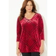 thumbnail image 4 of Catherines Women's Plus Size Anywear Burnout V-Neck Tunic, 4 of 4