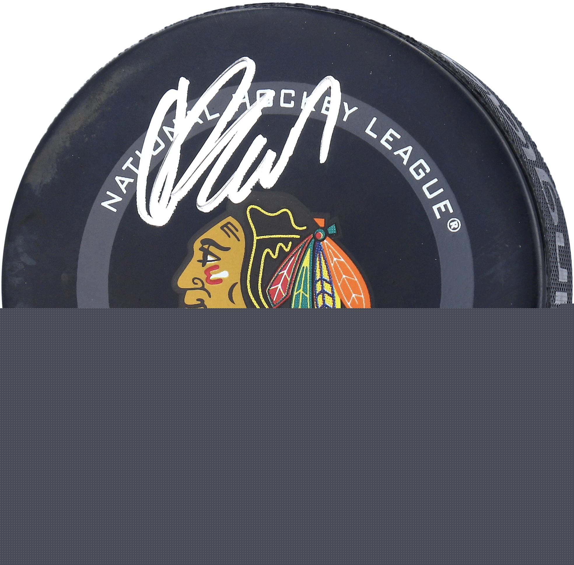 Colton Dach Chicago Blackhawks Autographed 2021 Season Official Game Puck - Fanatics Authentic Certified