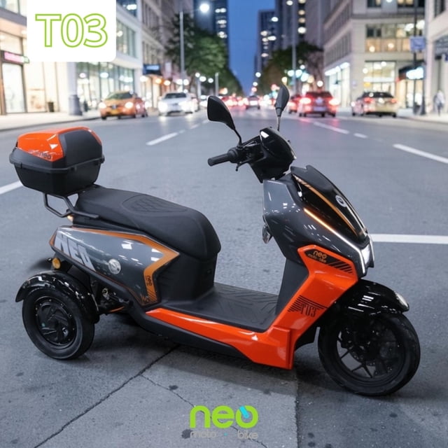 Trimoto Eléctrica T03 - 70km/h - 2000W