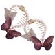 thumbnail image 5 of UPOUART 2Ud Accesorios Para El Con Clips Para Moño Y Ponytail En Color Morado Con Rhinestones, 5 of 8