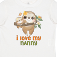 thumbnail image 4 of Inktastic Cute Sloth I Love My Nanny Boys or Girls Toddler T-Shirt, 4 of 5