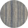 thumbnail image 2 of Addison Rugs Dream Shag Premium Machine Washable Transitional Textured Stripes Earth Round Rug, 8' x 8', 2 of 8