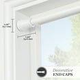 thumbnail image 5 of Kenney® Rogers 5/8" Twist & Fit™ No Tools Adjustable Tension Window Curtain Rod, 48-84", White, 5 of 10