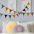 thumbnail image 2 of Washable Cotton Nursery Bunting Garland Vintage Baby Shower Decoration Multicolor Photography Backdrops Flag, 2 of 4