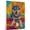 Alaskan Klee Kai, variant on Wirehaired Pointing Griffon Dog Volleyball Art Stretched Canvas Size 8x12 – Wirehaired Pointing Griffon Dog Playing Volleyball Wall Art, Dog Lover Canvas, Sports Theme Decor for Living Room