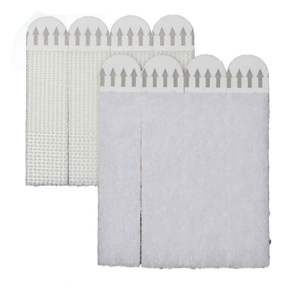 Strong Adhesive Picture Hanging Strips, 12 Pairs Large with Hook & Loop Tape