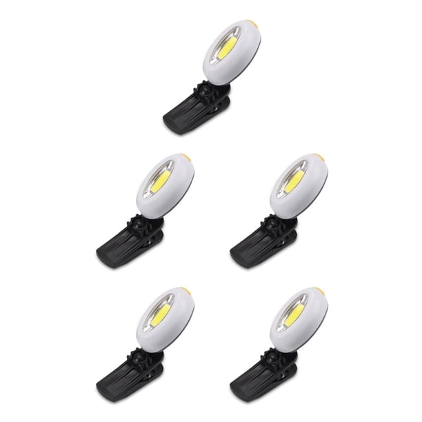 sweethay Mini luz montada en sombrero para mochilero, , pesca, Camping, Clip, lámpara LED con tapa, accesorios pequeños portátiles de Type5 NO5