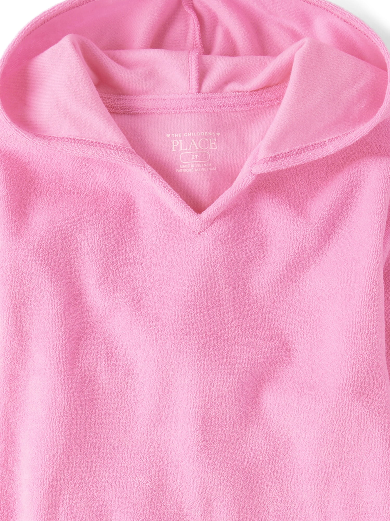 The Children's Place Baby & Toddler Girls Long Sleeve Hooded Terry Cover Up, Sizes 6M-5T