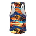 thumbnail image 3 of HaoXianJian Hawaiian Print Mens Sleeveless Tank Tops Workout Gym Shirts Palm Tree Vintage Style Beach Graphic T-Shirt Workout Tank Top Undershirts Plus Size S-4X, 3 of 4