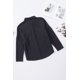 thumbnail image 2 of ABPHQTO Chaqueta de mujer negra con bolsillos con solapa en el pecho y punto gofrado, 2 of 5
