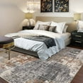 thumbnail image 3 of Area Rug Living Room Rugs - 7x9 Washable Large Soft Indoor Neutral Modern Abstract Low Pile Rug Carpet for Bedroom Dining Room Farmhouse Home Office - Grey Brown, 3 of 8