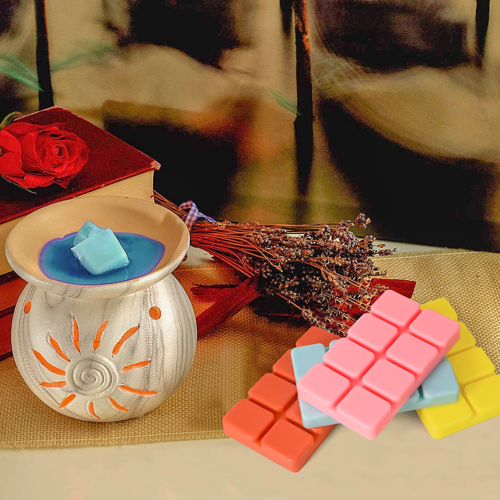 SCENTORINI Scented Wax Melts, Long Lasting Scent Soy Wax Cubes for Warmer Candle Making, 16 Pack Gift Set for Fall and Winter