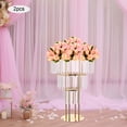 thumbnail image 5 of 2* Round-Shaped Flower Stand With Pendants, 3-tier Flower Stand, Elegant Flower Stand for Party Weddings, 5 of 13