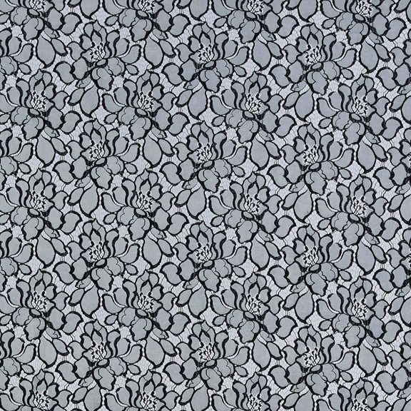 Zelouf Athena Two Tone Floral Lace  , Sewing, DIY, Crafts Fabric by the Yard, 797 Sage/black, 3 Yard