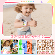 1.83 Kids Smart Watch for Girls HD Touch Screen with 39 Educational Games, Camera, Pedometer, Alarm Clock, ABC Learning, Music Player, Birthday Gift for Boys Girls Ages 5-12