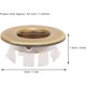 thumbnail image 2 of Rellenador de lavabo CHAO con tapa redonda de latón repuesto cocina y baño bronce, 2 of 5