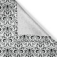 thumbnail image 4 of Ambesonne Acanthus Valance Pack of 2, Baroque Curly Motif, 54"X18", Charcoal Grey White, 4 of 5