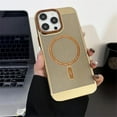 thumbnail image 3 of Heat Dissipation Magnetic Case for iPhone 13 Pro Max Compatible with Magsafe Slim Hard Wireless Charging Plating Electroplate Cover (for iPhone 13 Pro Max,Gold), 3 of 14