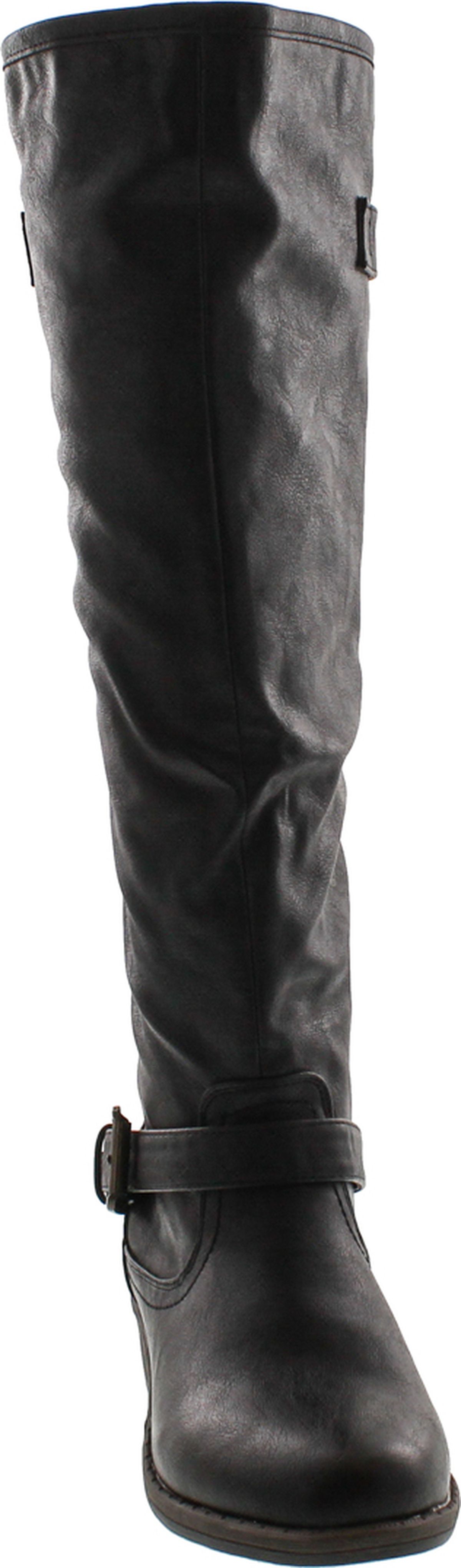 Bamboo Women's Montage 83 Riding Boots with Zipper, Black, 6 - image 4 of 4