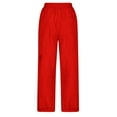 thumbnail image 5 of Durtebeua Drawstring Denim Wide-Leg Pant Pants Women's Petite Sport Pants Light Blue, 5 of 5