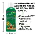 thumbnail image 3 of Shampoo Árbol de Té con Miel 1000 ml 3H. Anticaspa, Antiséptico, Detox, 3 of 4