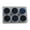 A, variant on 6 Pieces Acrylic Round Storage Container Clear Gemstones Display Case with Protective Sponge Insert